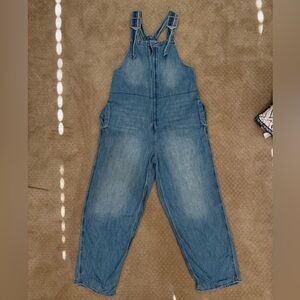 We The Free Zip Up Coveralls, Blue Denim, Size XS